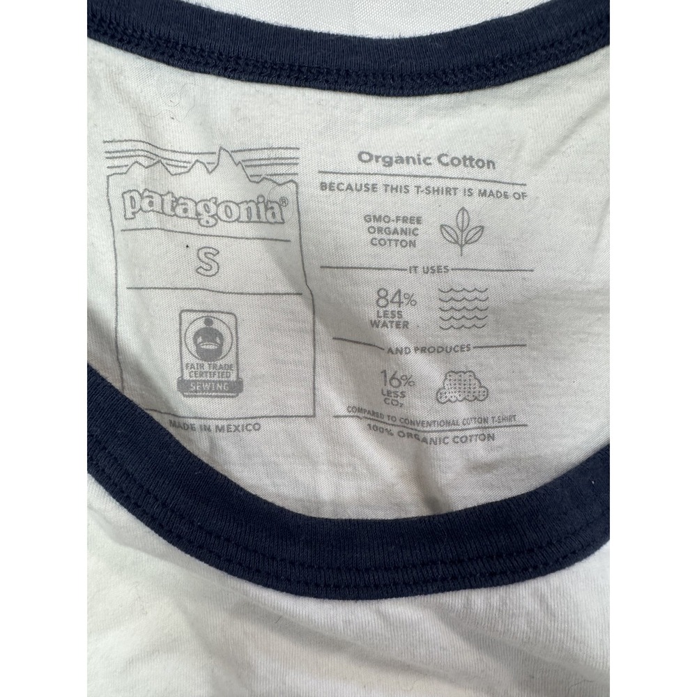 Patagonia Women's P-6 Label Organic Tank Size S Fair Trade - Picture 2 of 5